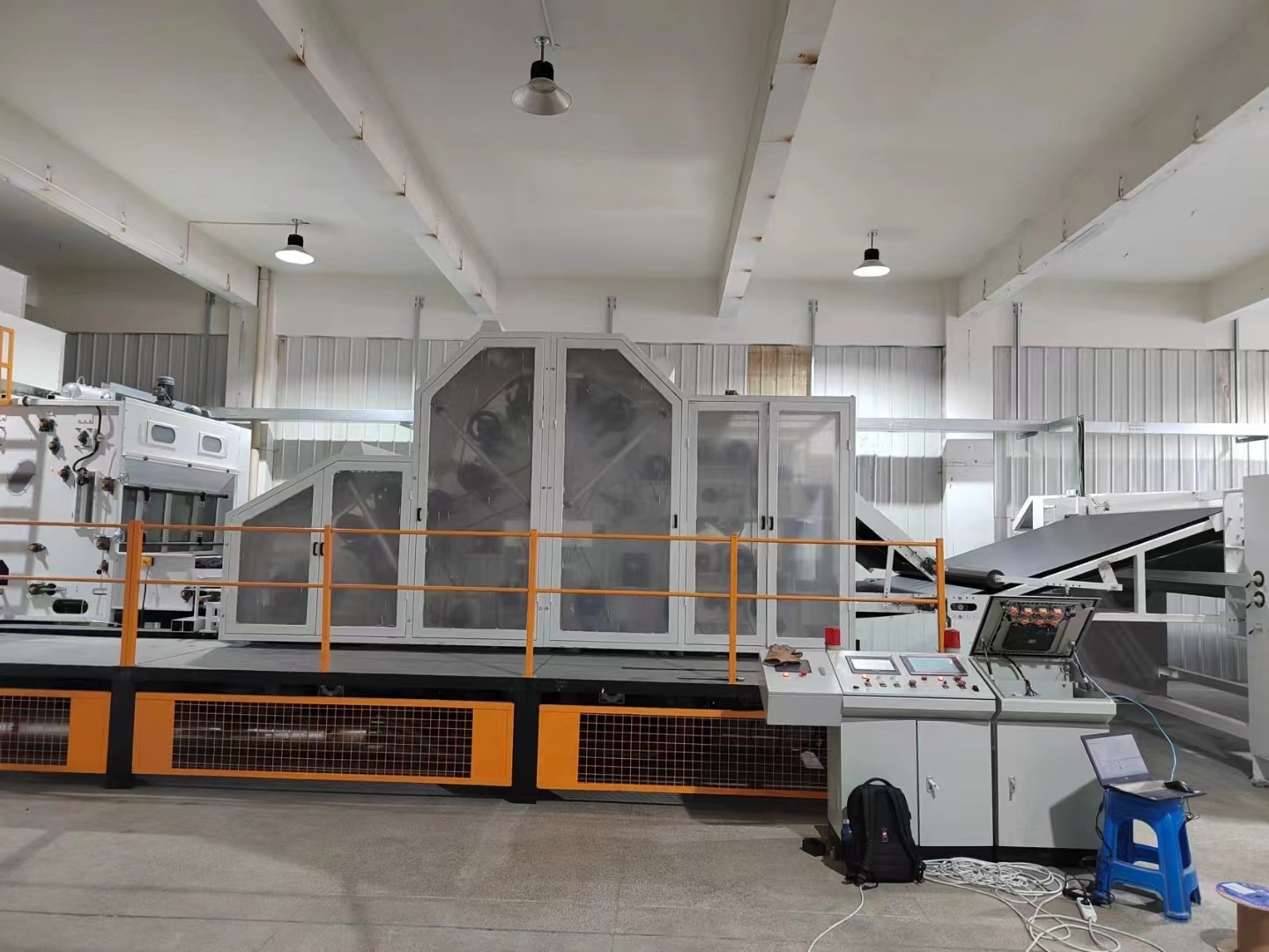 Máquina cardadora de fibras no tejidas CE, Máquina cardadora de fibras de doble cilindro