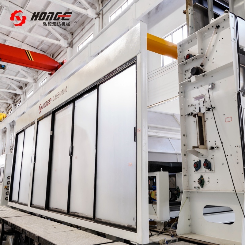 HONGE High Speed Nonwoven Machine Carding Machine Single Cylinder Double Doffer