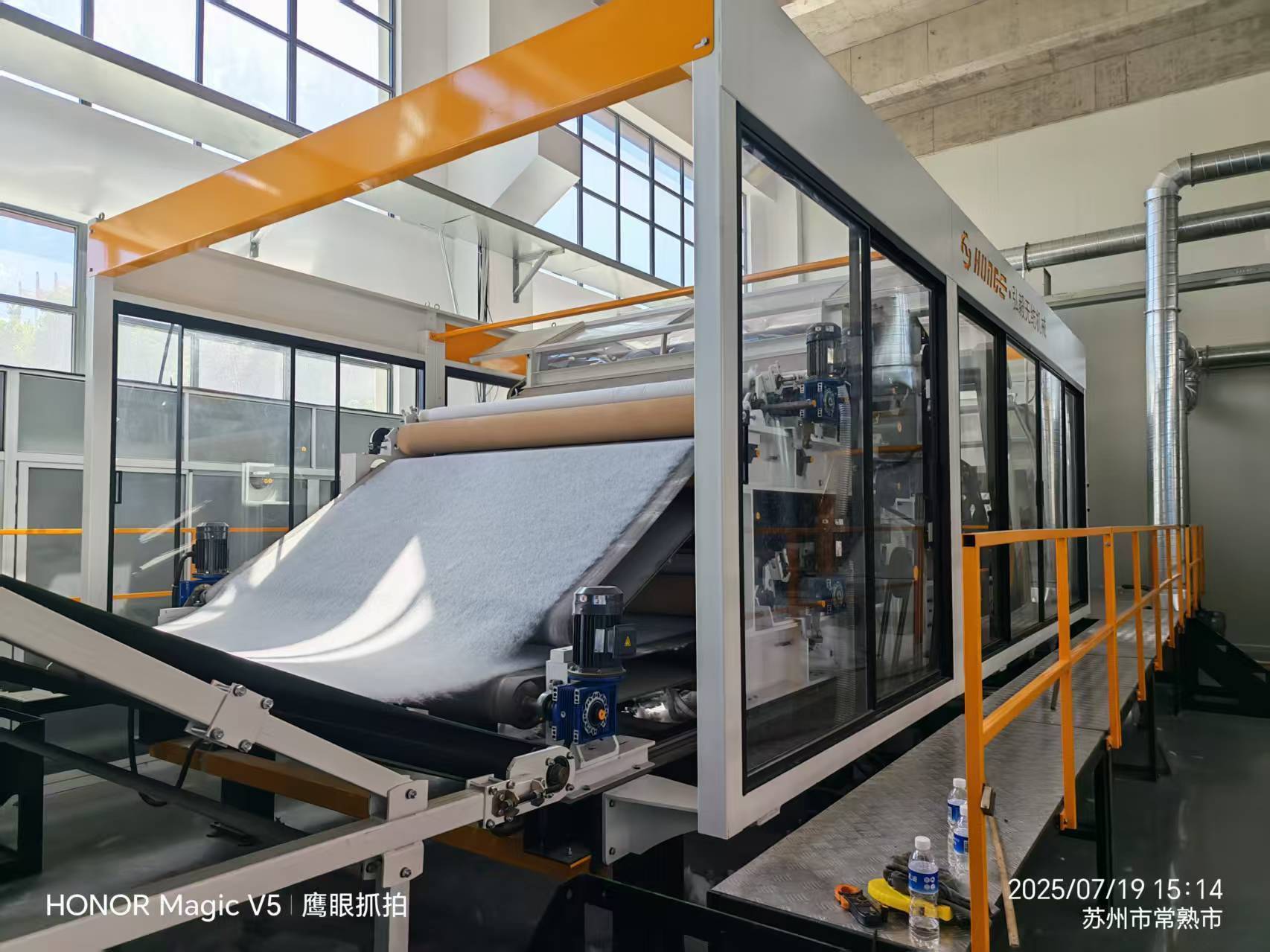 Low Energy Nonwoven Carding Machine For Waste Recycling Fiber