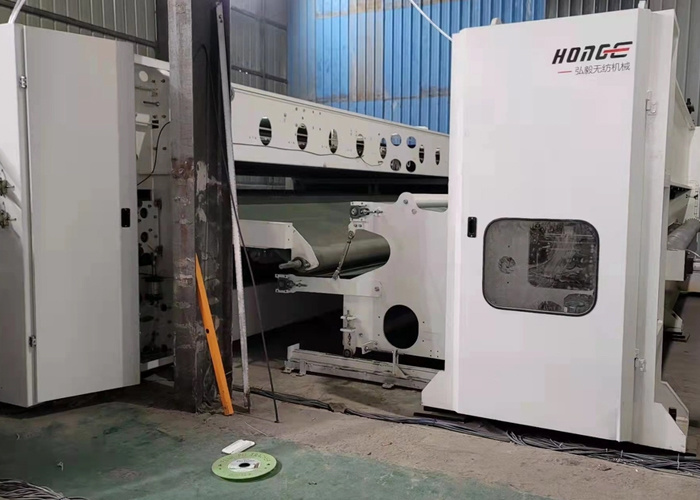 Máquina lapeadora de fieltro de poliéster con sistema de control PLC