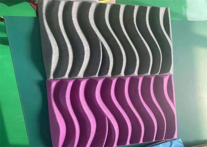 Paneles acústicos de PET de 600x1200mm , Paneles acústicos decorativos de pared