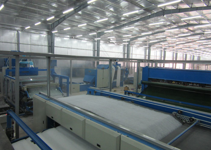 Máquina de lapeado transversal de tejido no tejido de 35m/Min