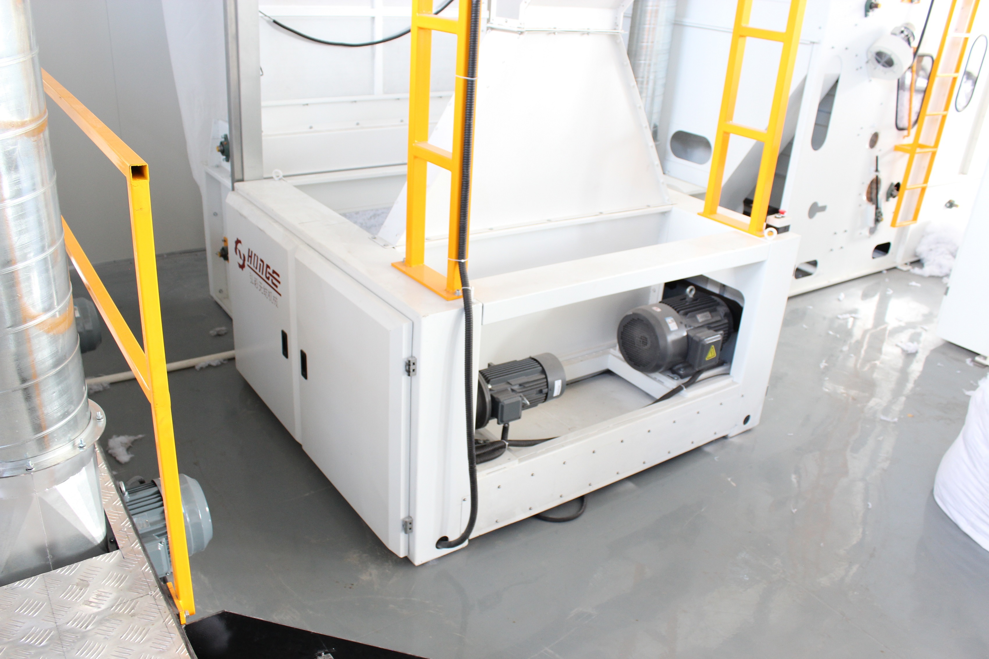 500kg/H Polyester Fibre Opening Machine for Nonwoven Felt Production Line