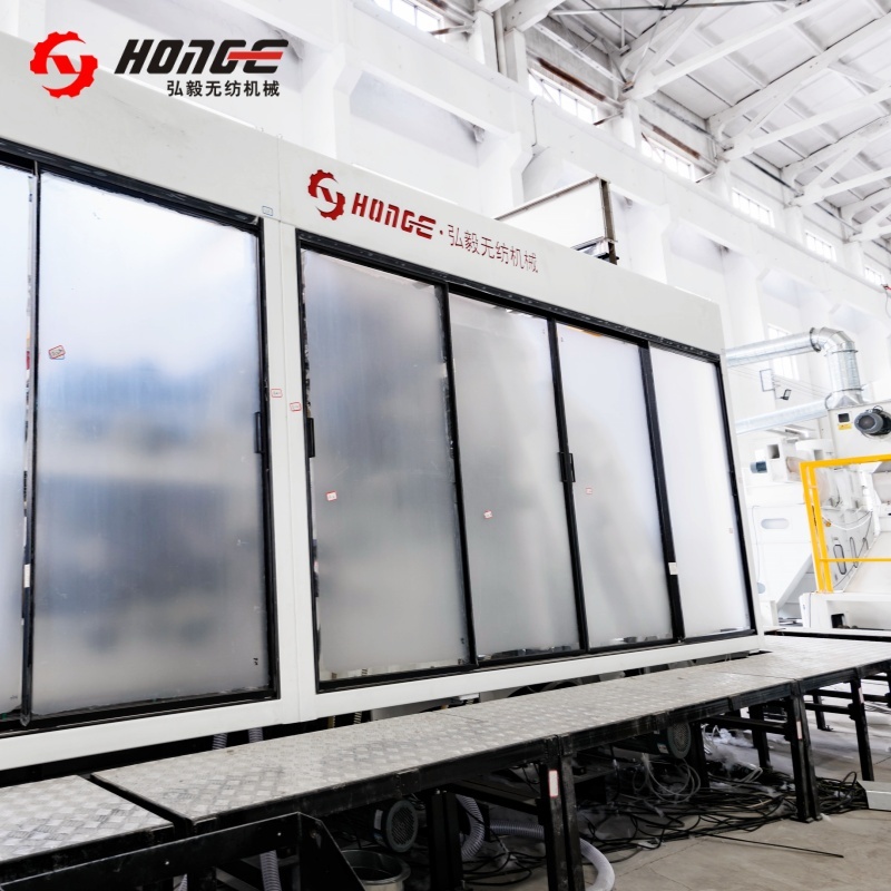 HONGE High Speed Nonwoven Machine Carding Machine Single Cylinder Double Doffer