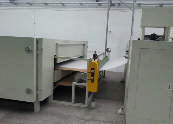 Línea de producción vertical de poliéster y algodón para bodas duras