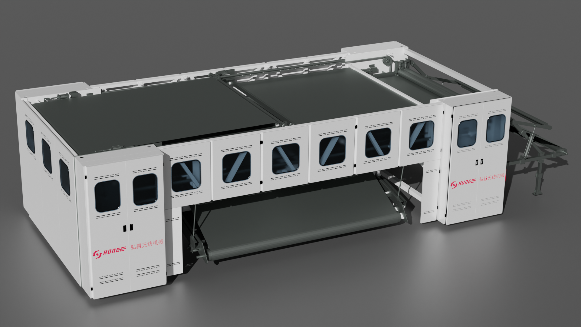 Polyester Fiber Cross Lapper Machine , Non Woven Fabric Making Machine