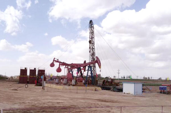 Construction site of self-suspending proppant in Changqing Oilfield