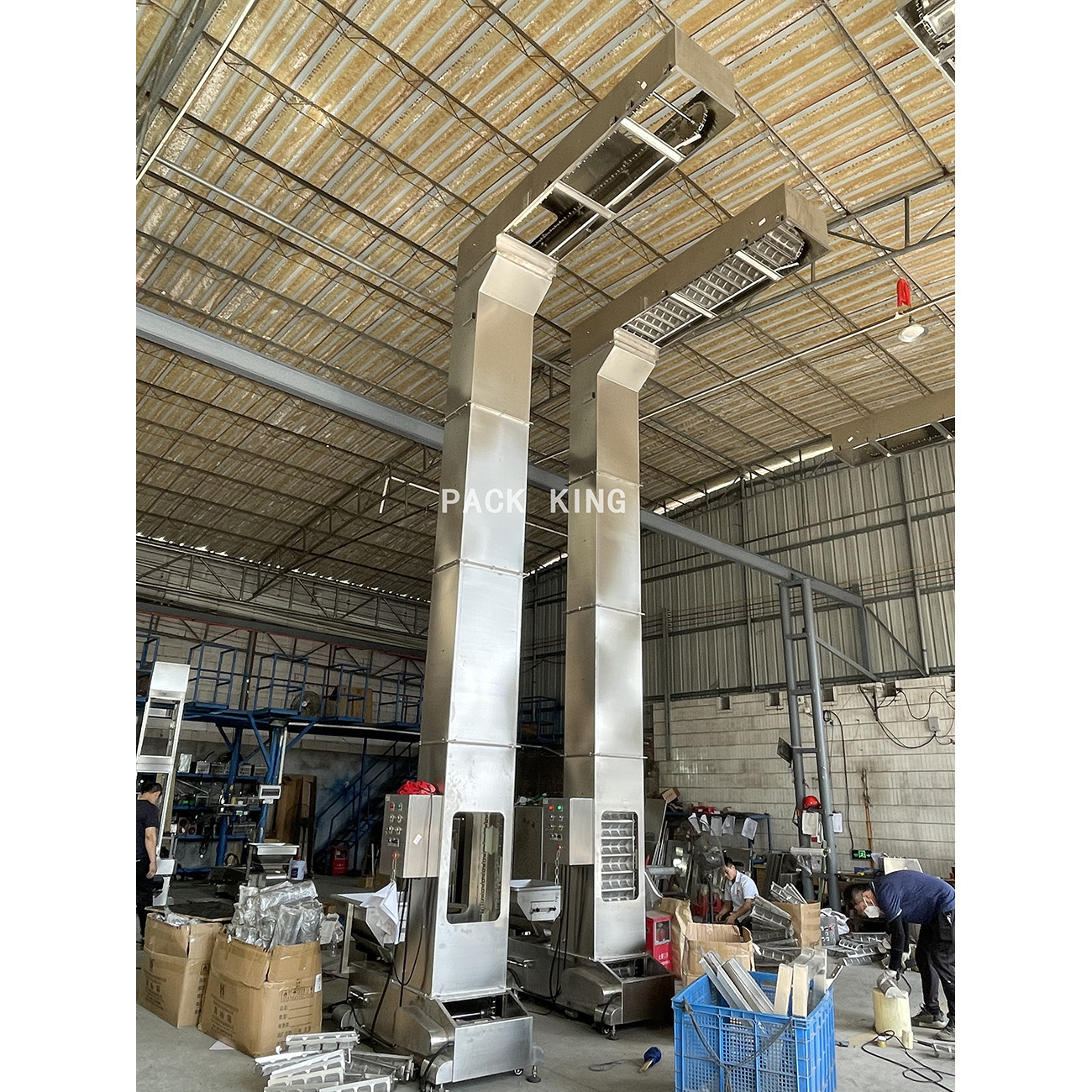 304 stainless steel grid bucket elevator