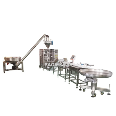 Screw Conveyor With Packing Machine On Seasoning