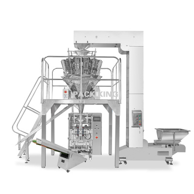 Integrated Z-shape Conveyor With Multihead Weigher On Biscuits