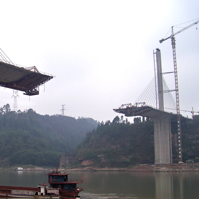 Minjiang bridge in sichuan province