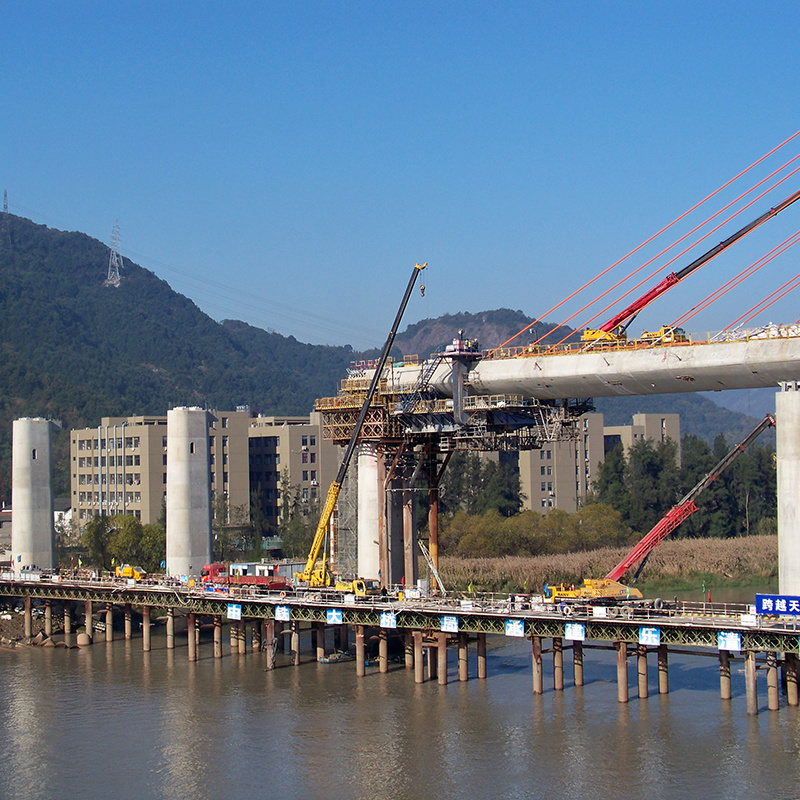 Wenzhou oujiang bridge - rope hanging basket