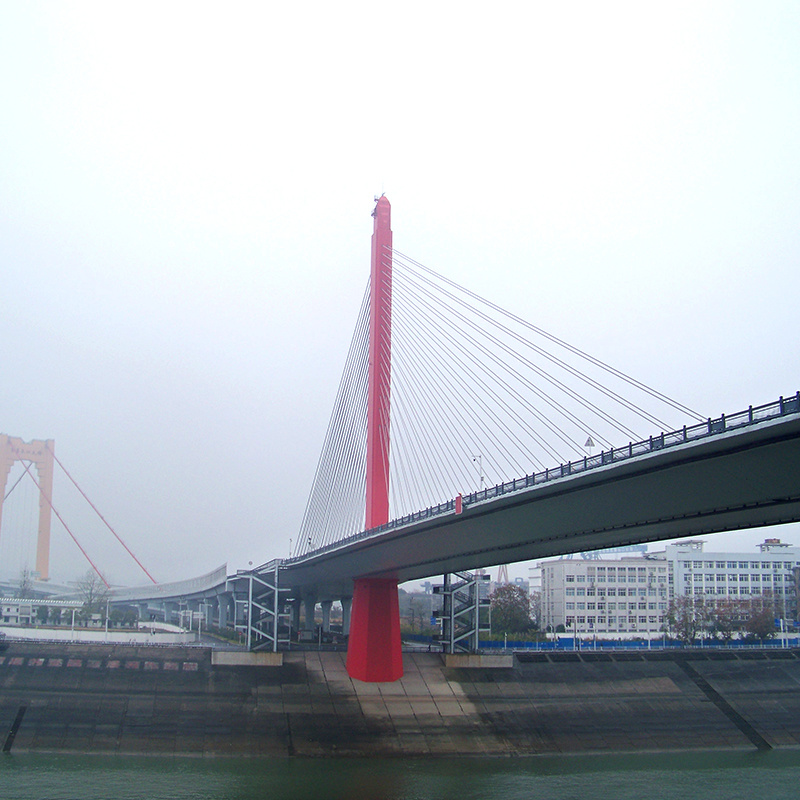 Hubei yichang to xi Yangtze river bridge - rope hanging basket