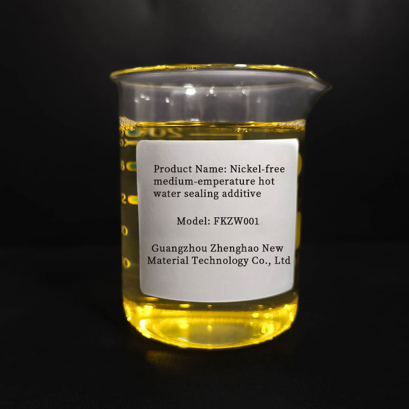 Nickel free medium temperature hot water sealing additive FKZW001 liquid 10kg box