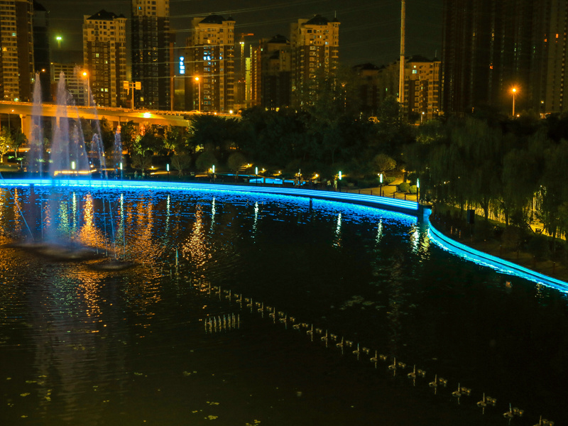 西安永陽公園夜景點(diǎn)亮提升改造工程