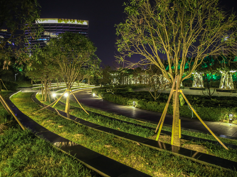 西安永陽公園夜景點(diǎn)亮提升改造工程