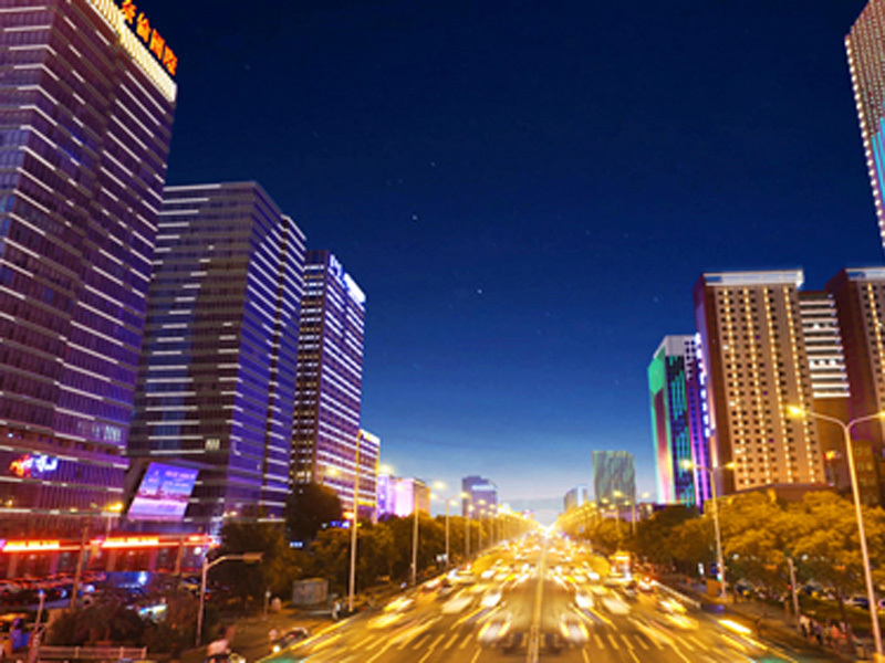Lighting engineering design of key blocks in Hohhot