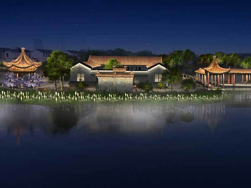 Loess Pond Landscape Lighting