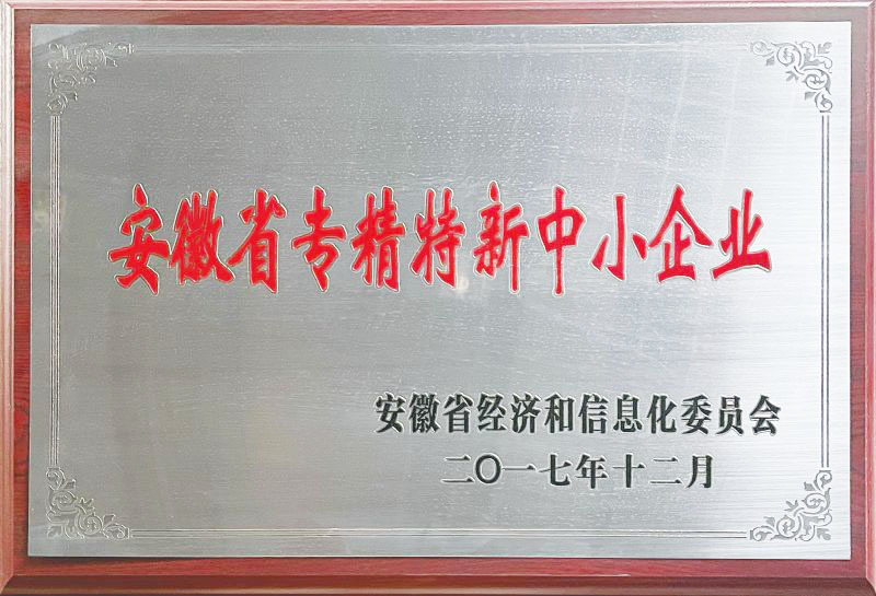 安徽省专精特新中小企业