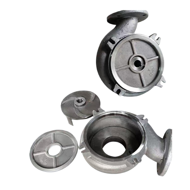 Slurry pump impeller and pump casing guard plate