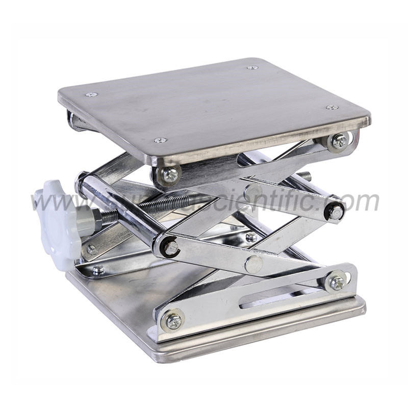 9003 Laboratory Scissor Jacks Stainless Steel, Plate Size 6"