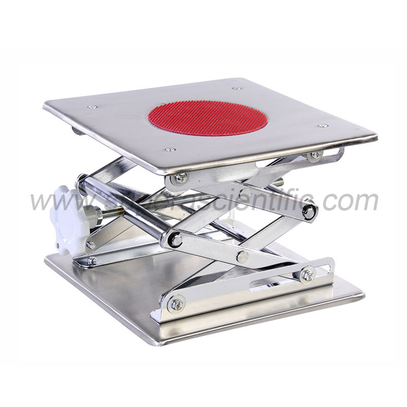 9004 Laboratory Scissor Jacks Stainless Steel, Plate Size 8"