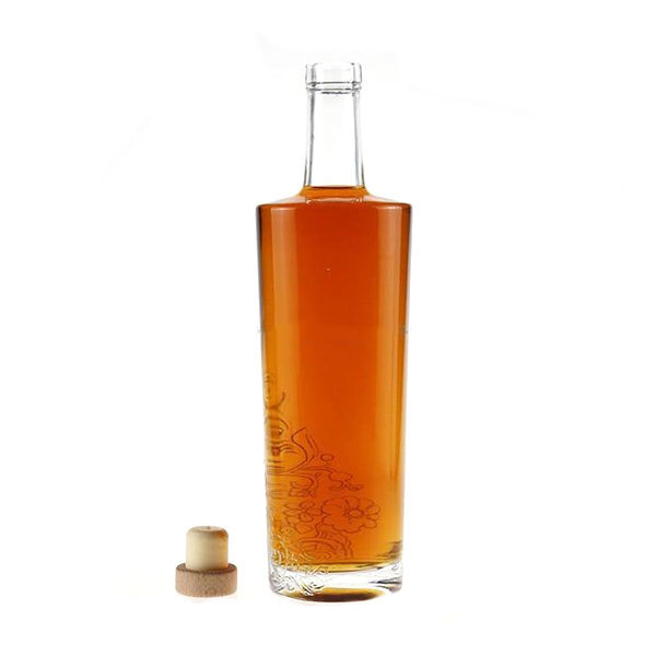 700ml 620g Tequila Whiskey Rum Gin Glass bottle