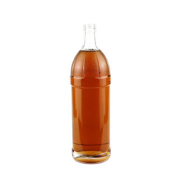 1000ml 700g clear empty spirits glass bottle