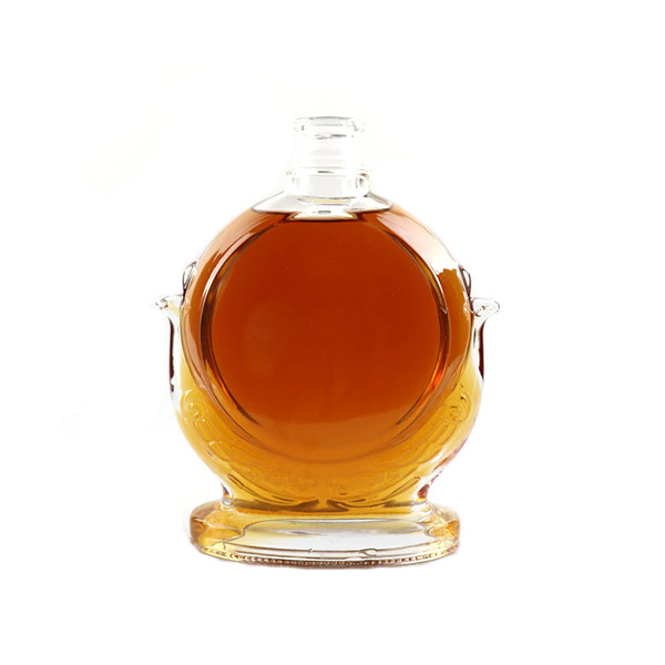 Spirit Thick Bottom Alcohol Glass Bottle Cork Top 700ml Glass Bottle For Liquor