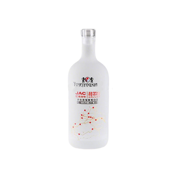 Frosted Color 500ml Glass Bottle With Aluminium Cork Cap