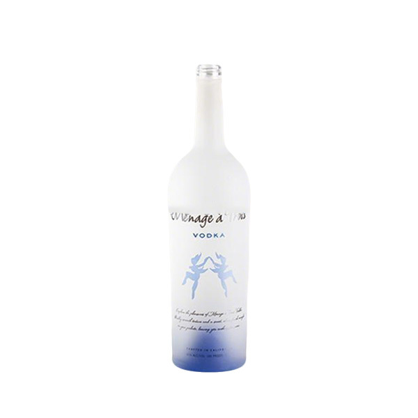 500ml 620g Liquor glass bottle for Rum Whisky brandy