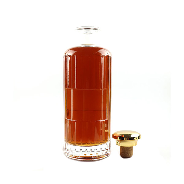 Hot Sale Round Shaped 700ml Whisky Bottle Empty 750ml Glass Liquor Bottle 500ml Empty Liquor Bottles