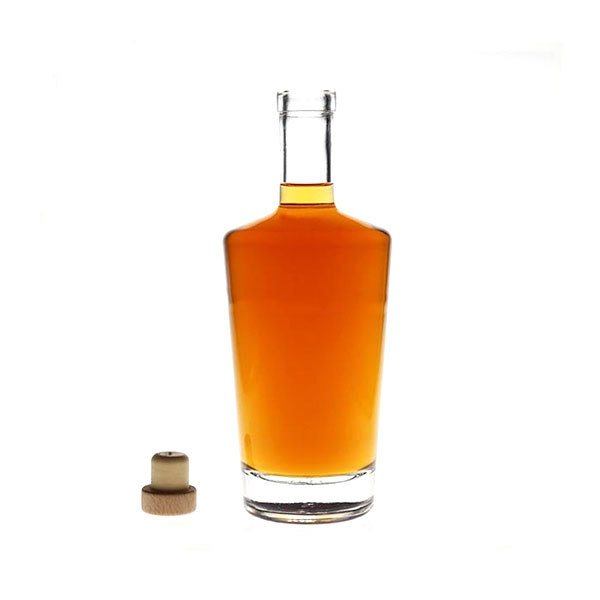 Gin Glass Bottle 750 ml Clear Glass Whisky Gin Bottle for Liquor Vodka Whisky Gin