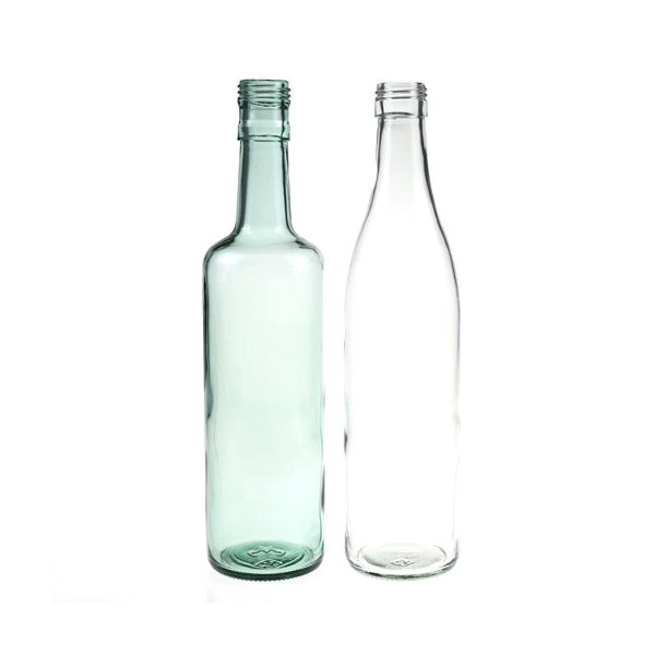 Factory Direct Sales Transparent round Glass Wine Bottles 375ml 500ml 750ml with SCREW CAP High Quality Product