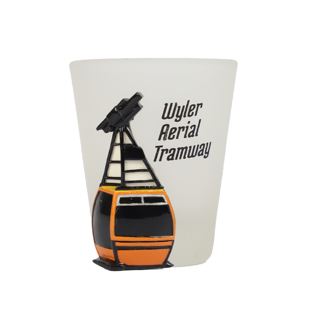 Tram Frosted Glass Cup