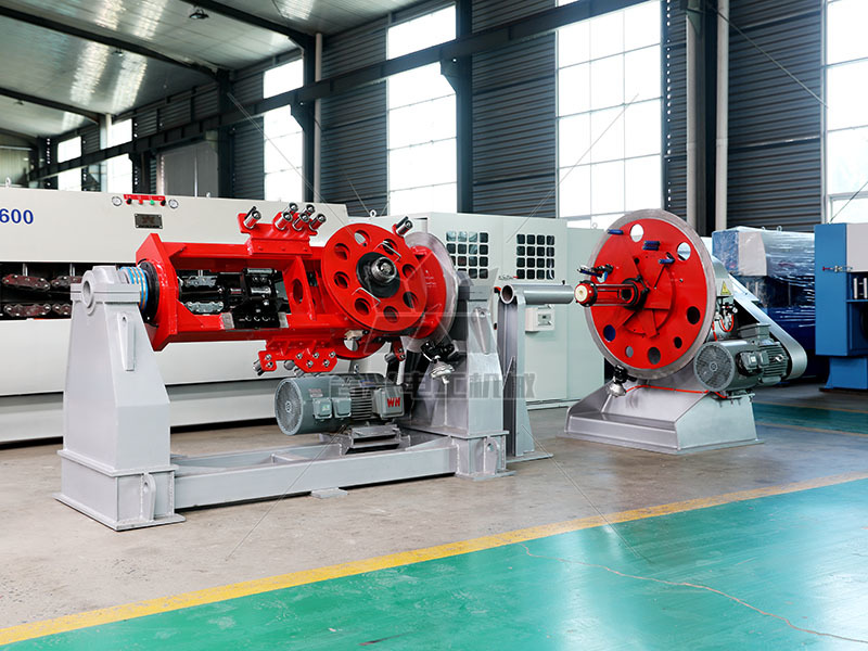 KRB series steel tape armoring machine + PB series copper tape shielding machine-motor type