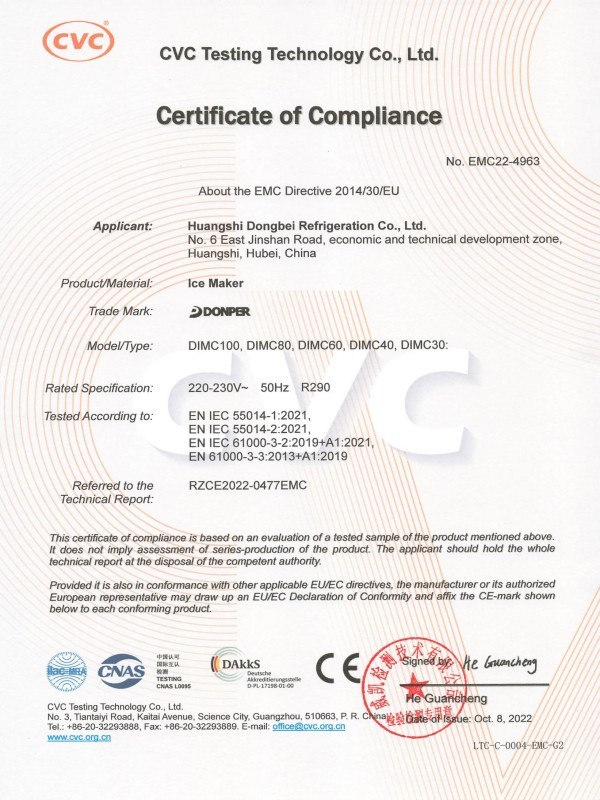 Certificate of Compliance