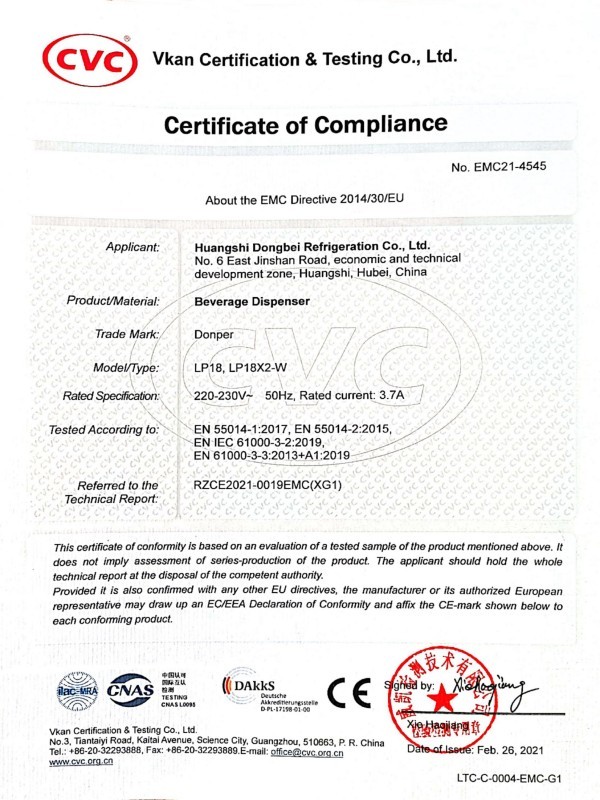 Certificate of Compliance