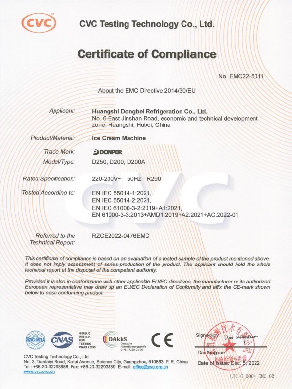 Certificate of Compliance