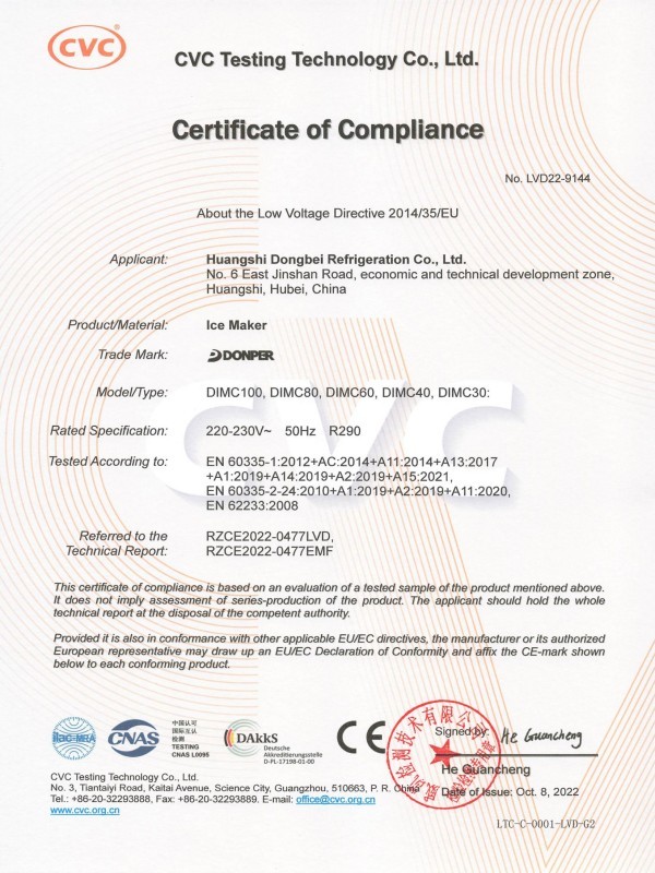 Certificate of Compliance