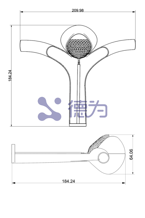 硬质颅内动脉瘤加密网支架模型 硬质颅内动脉瘤加密网支架模型