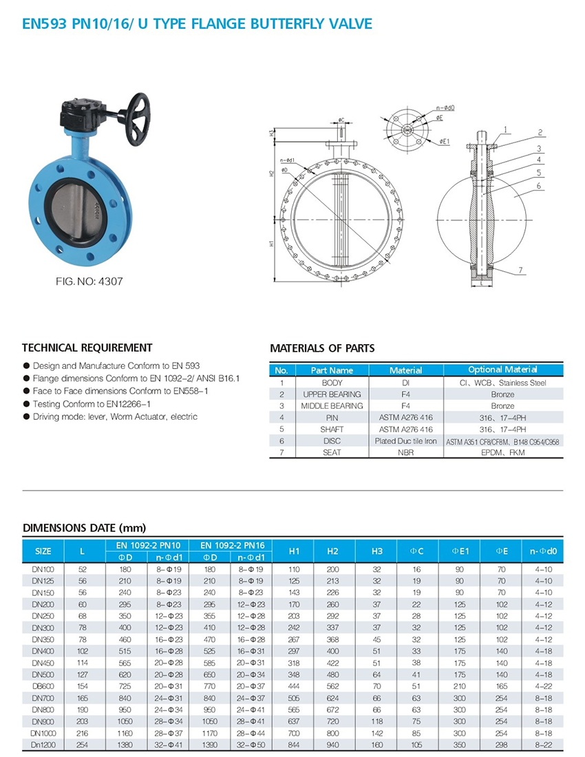 BUTTERFLY VALVE