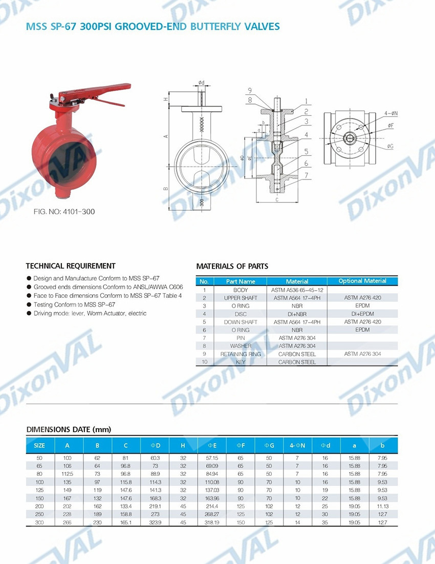 BUTTERFLY VALVE