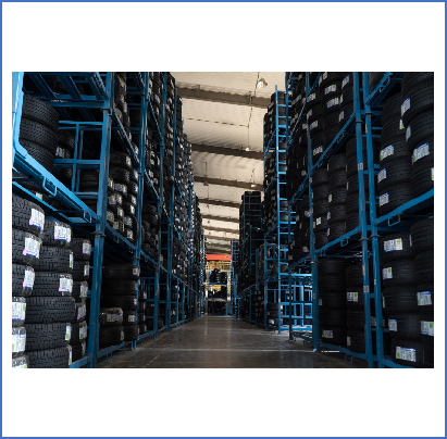 Automobile tire service logistics delivery