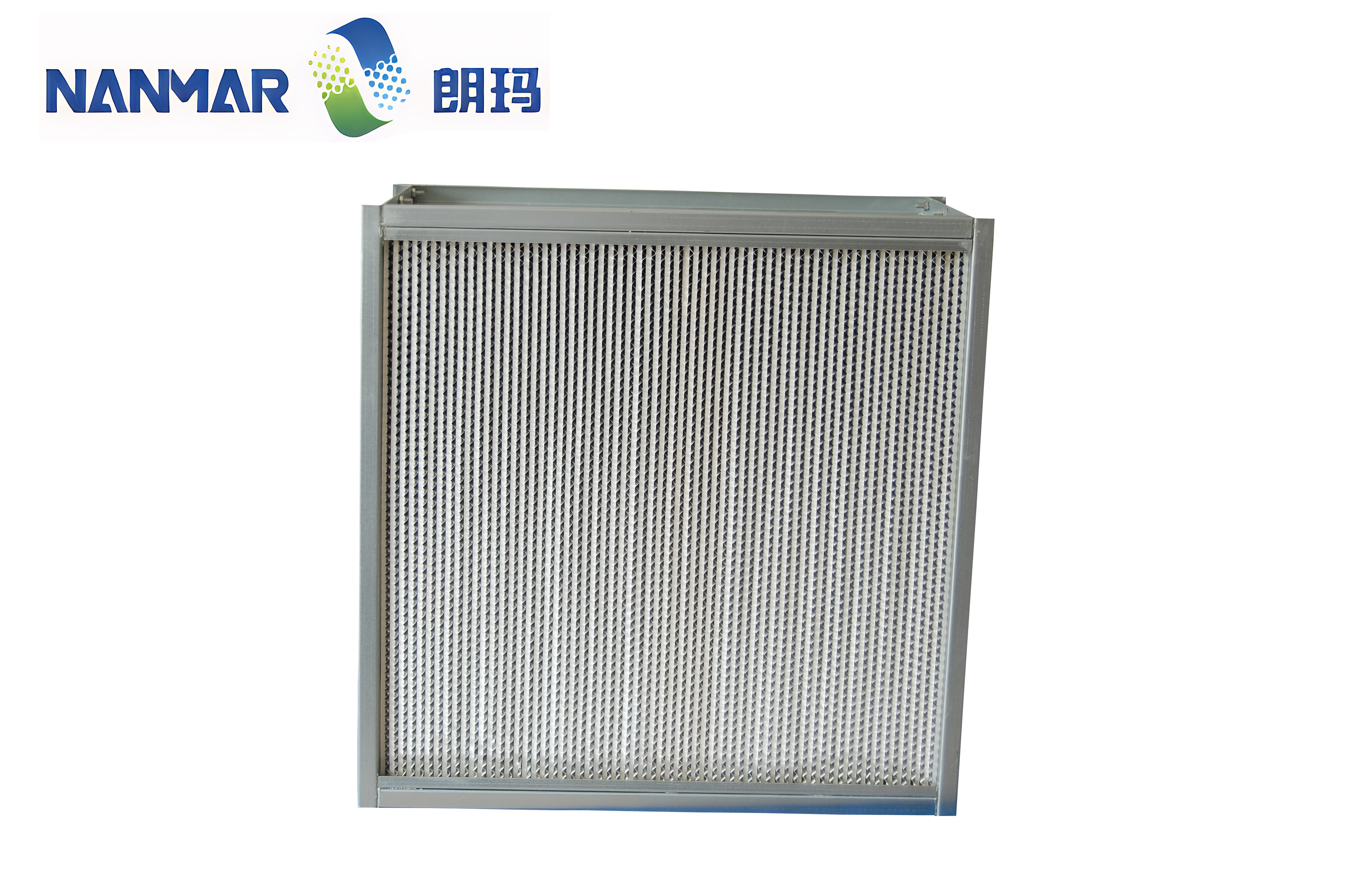 Aluminum partition HEPA filter