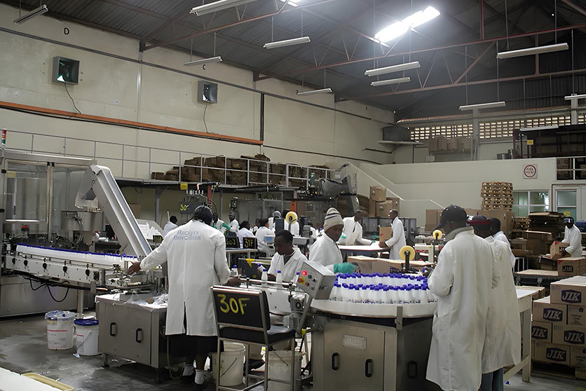 Bleaching water production line