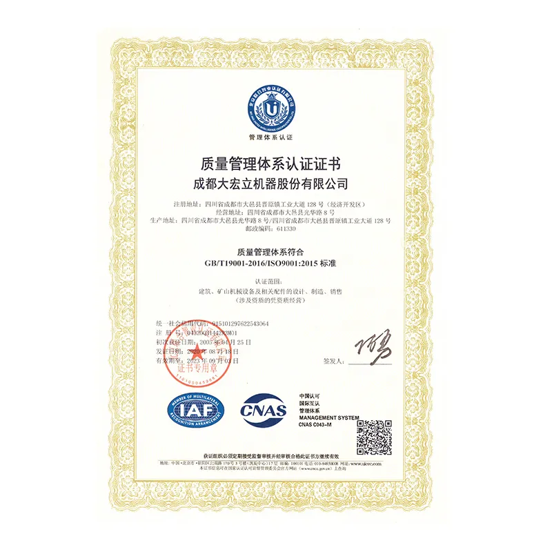 Quality Management System Certification