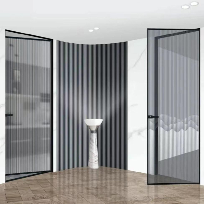 Metal bathroom door