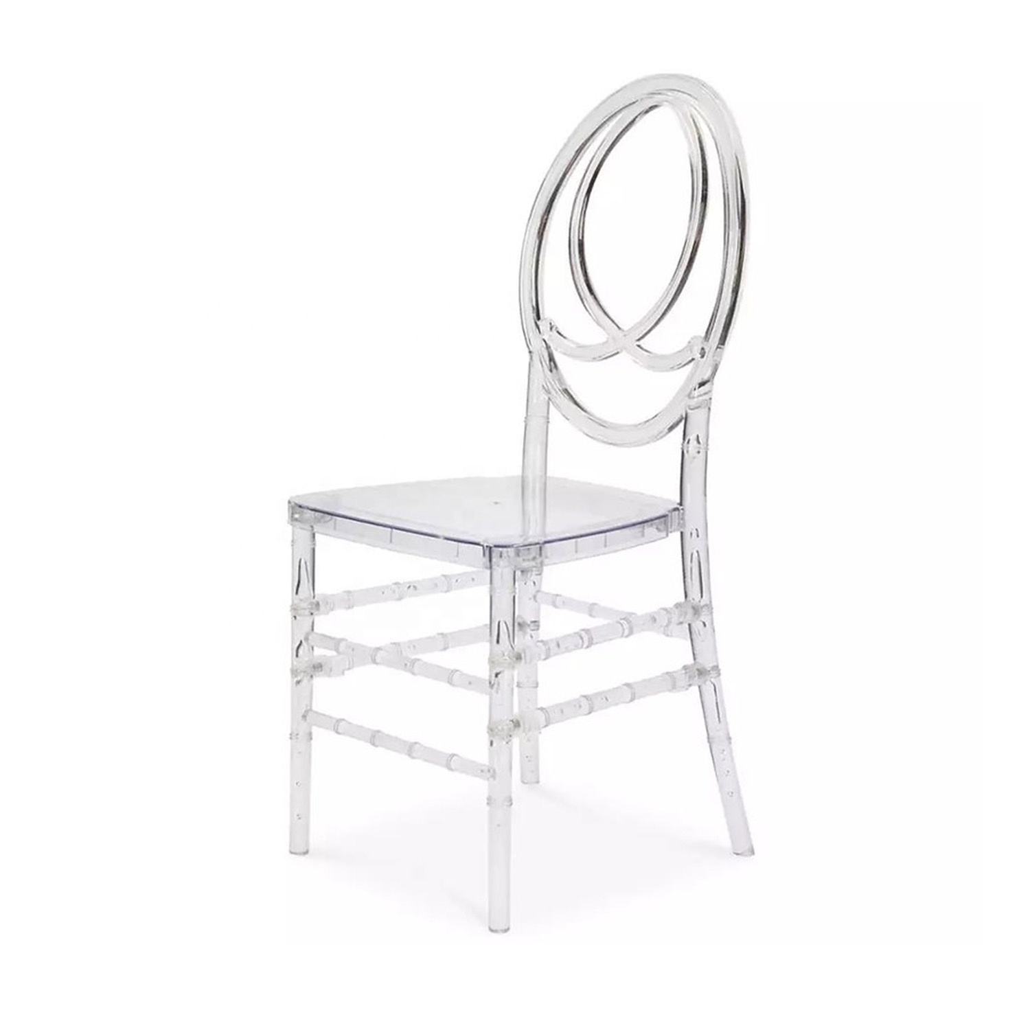 China Factory Clear Acrylic Phoenix Transparent Wedding Chiavari Chair