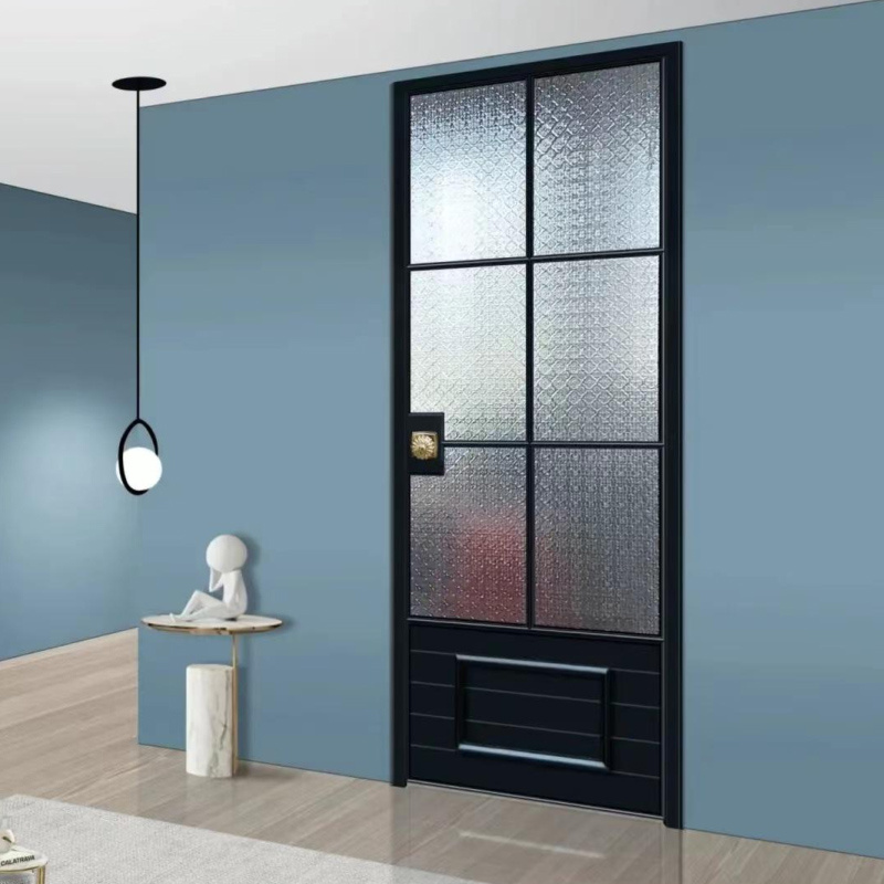 Metal bathroom door